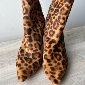 Marc Fisher Ulani Leopard Calf Hair Boots